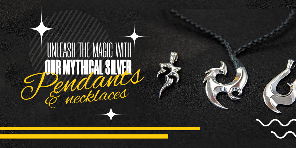 Buy Mythical and Cross design Silver necklace Online at Bico-in-Cairns