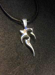 pegasus. pendant top of back side.meaning:flights of fantasy,mystic belief.