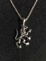 画像をギャラリービューアに読み込む, behind-the-manjusri_s-lion-pendant-and-silver-necklace.　meaning : bearer of knowledge.
