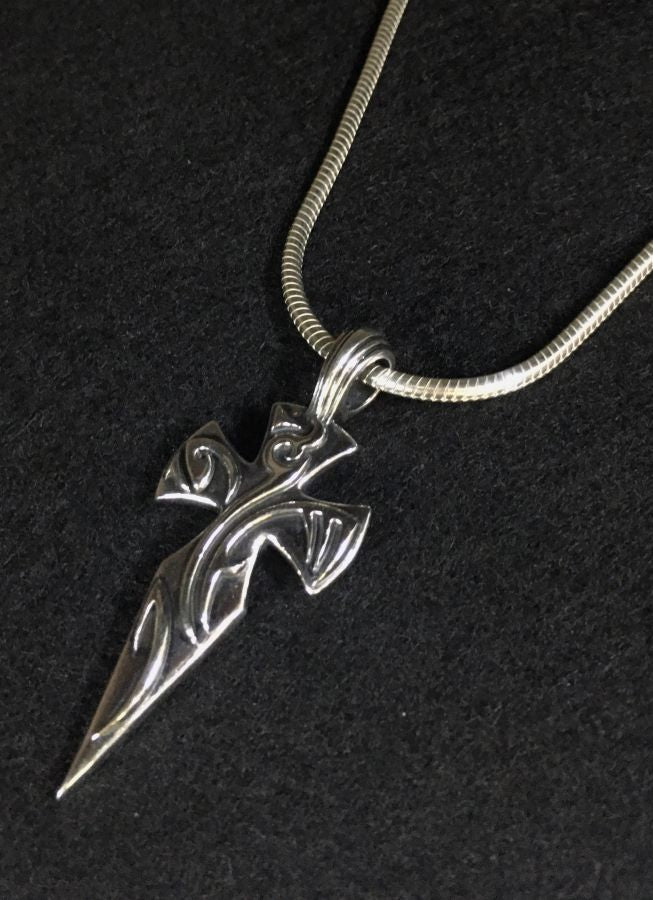 sancti-pendant-and-the-silver-necklace. meaning : faith without limits.