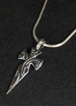 Load image into Gallery viewer, sancti-pendant-and-the-silver-necklace. meaning : faith without limits.
