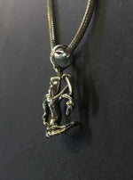 Load image into Gallery viewer, tree of life pendant top with silver chain.meaning : the ancient truths,the interconnected of the divine to the human heart. 
